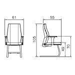 صندلی کنفرانسی رایانه صنعت سورنا مدل C907qz