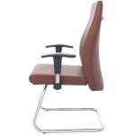 نمای جانبی چپ صندلی کنفرانس راد سیستم مدل C460 با پایه فلزی کروم