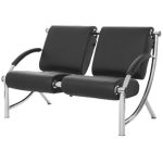 مبل اداری دونفره راد سیستم مدل S201B نمای زاویه جلو